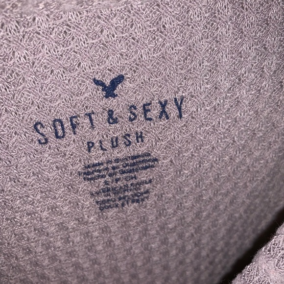 Lavender American Eagle off the shoulder sweater!! - Picture 3 of 4